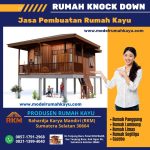 Rumah Kayu Knock Down – Rumah Kayu Minimalis – Rumah Kayu Bongkar Pasang